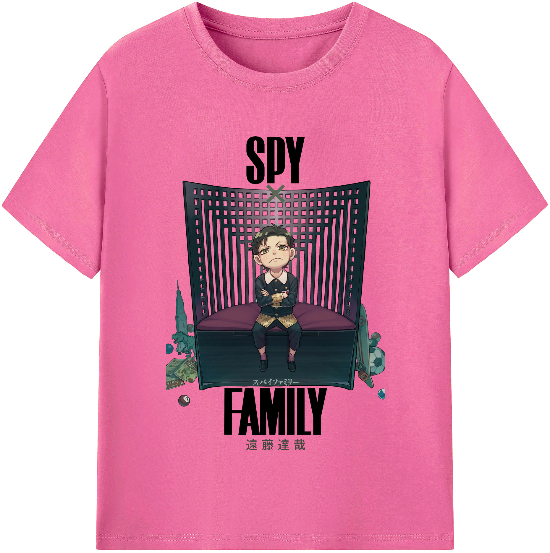 （画像用） SPY×FAMILY间谍家家酒 レディースカジュアルプリントTシャツ（綿100％）